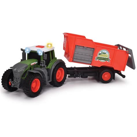 DICKIE Farm Traktor Fendt z przyczepką 26cm Bela Siana Swawolnik pl