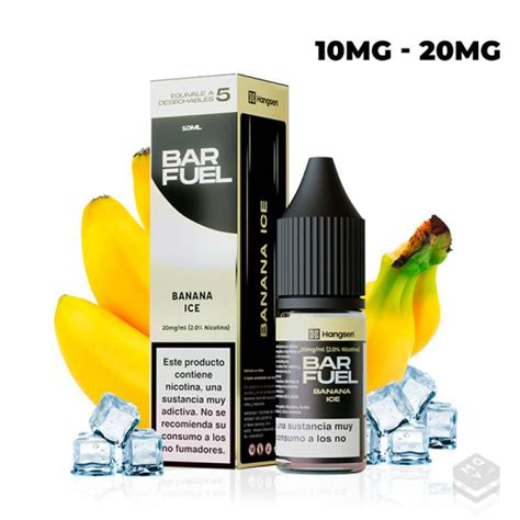 NIC SALT BANANA ICE BAR FUEL BY HANGSEN 10ML MASQUEVAPOR