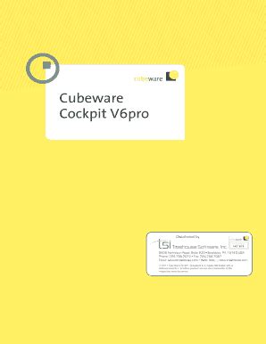 Fillable Online Cubeware Cockpit V Pro Treehouse Software Inc Fax