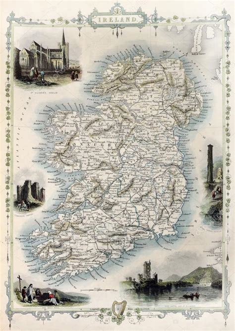 Ireland old map — Stock Photo © marzolino #13290829