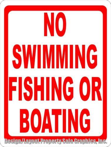 No Swimming Sign