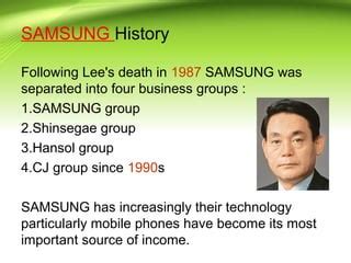 Samsung, Samsung history => Computer system & applications | PPT