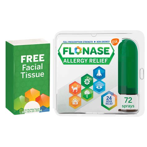 Flonase Allergy Relief Nasal Spray 72 Sprays Non Drowsy 24 Hour