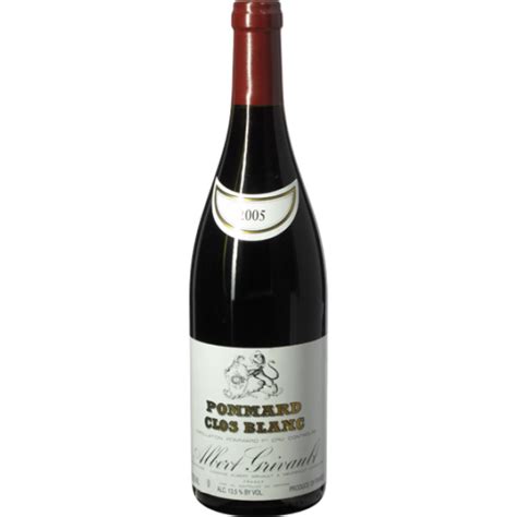 Domaine Albert Grivault Pommard Er Cru Clos Blanc Rouge Aoc Cl