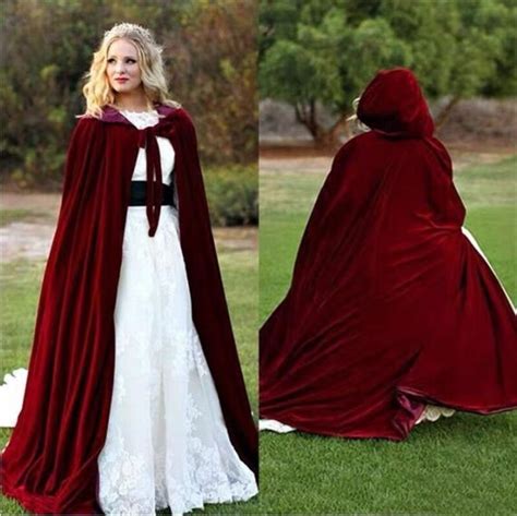 Women Velvet Long Hooded Cape Cloak Winter Warm Long Cape Etsy