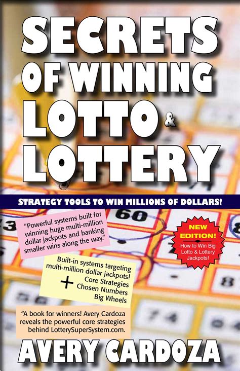 Secrets Of Winning Lotto And Lottery Book By Avery Cardoza Official