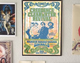 Framed Creedence Clearwater Revival Miami Concert Poster Etsy