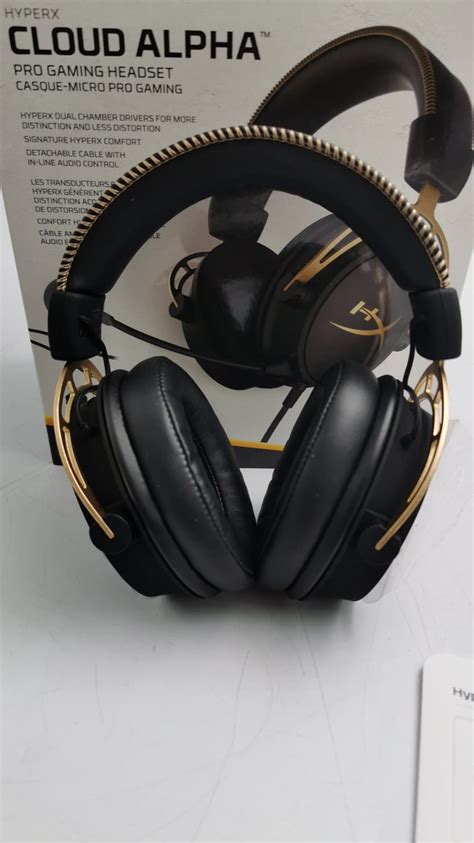 Hyperx Cloud Alpha Gold Gaming Kopfh Rer Mit In Line Audio Control Pc