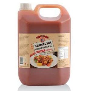 SRIRACHA CHILLI SAUCE EXTRA HOT SUREE 4X5000 ML C P Trading Is A Thai Food Exporter