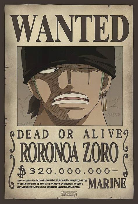 Zoro Bounty Wanted Poster One Piece Shower Curtain, 55% OFF