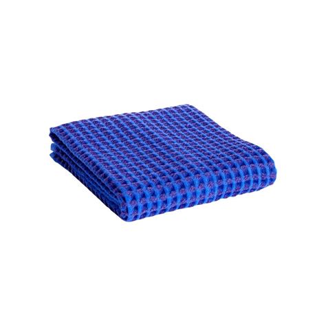 Hay Waffle Hand Towel Vibrant Blue Finnish Design Shop