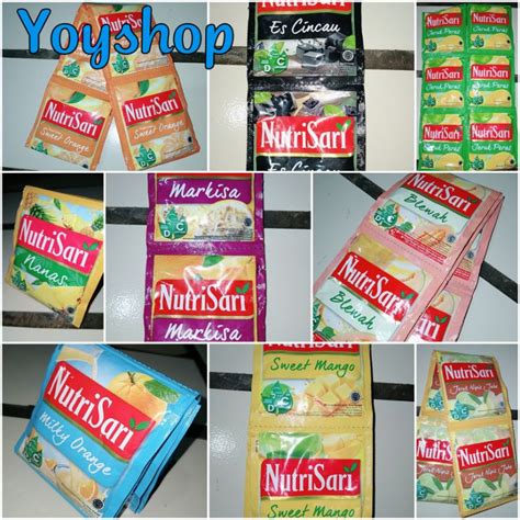 Jual Nutrisari Varian Rasa Renceng Isi Sachet Shopee Indonesia