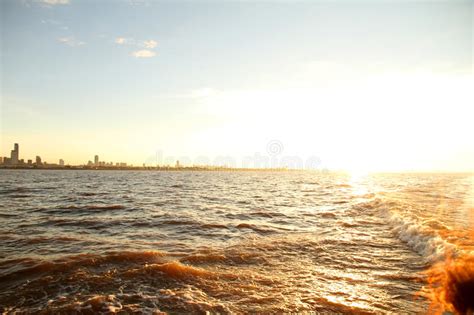 Sunset Over Sao Paulo Stock Image Image Of Night Deep