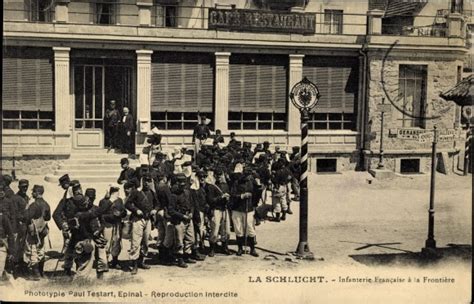 Ansichtskarte Postkarte Col De La Schlucht Vosges Infanterie