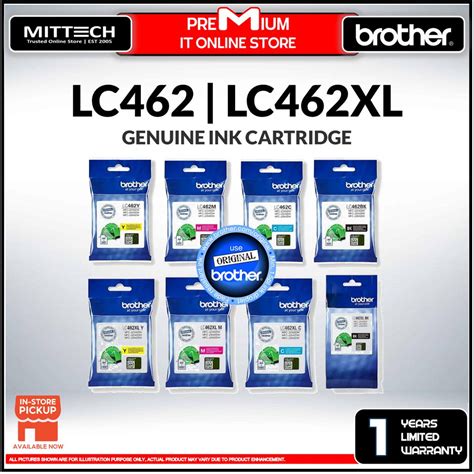 Brother InkBenefit Original Ink Cartridge LC462 LC462XL For Printer