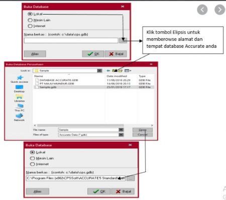 Cara Membuka Database Gdb Di Software Accurate Dan Simpan Dengan Alias