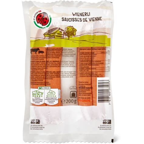 IP SUISSE Saucisses De Vienne Migros