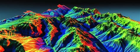 Premium Photo GIS 3D Lidar Map A Model Of The Earths Surface Obtained