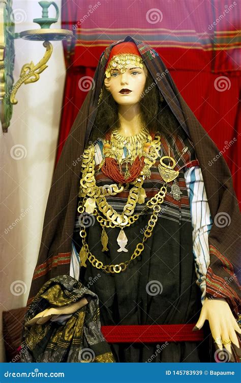 Tunisia Djerba Traditional Wedding Berber Costume Editorial Stock