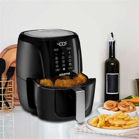 Gourmia 5 Qt Digital Air Fryer With 9 One Touch Presets Black 12 5 H