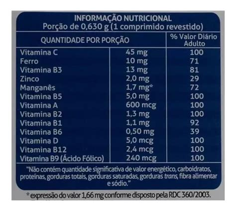 Multivitam Nico A Z Mulher Vita Mune Capsulas Cimed Sabor Sem