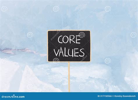 Symbole Des Valeurs Principales Mots Concept Valeurs De Base Sur Beau