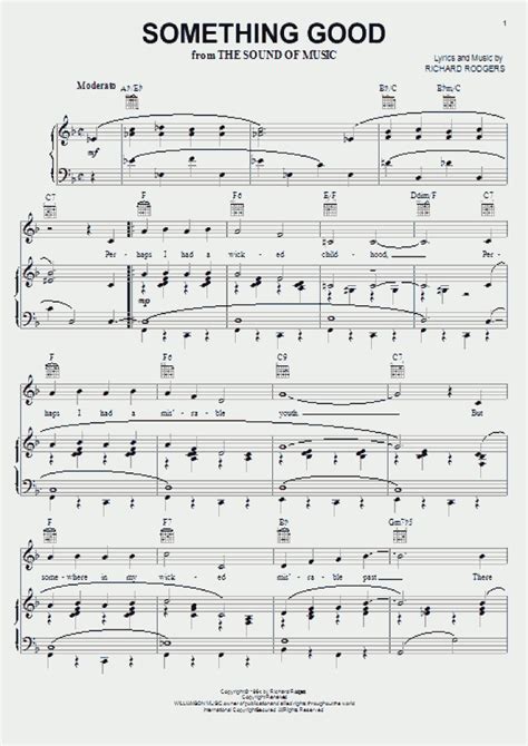 Something Good Piano Sheet Music | OnlinePianist