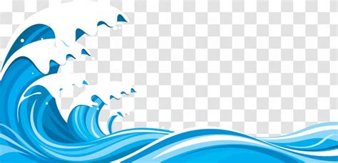 Royalty Free Wind Wave Clip Art Vector Hand Painted Blue Waves