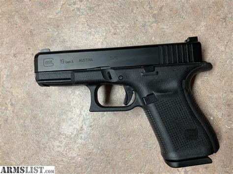 Armslist For Sale Glock 19 Gen 5 9mm With Trijicon Hd Xr Night Sights Used Mos Frame