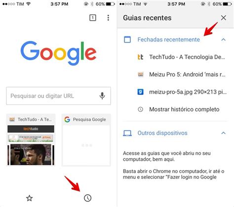 Como Abrir Uma Aba Fechada Por Engano No Chrome Para Celular