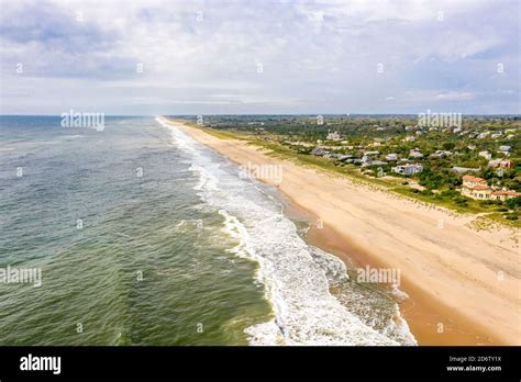 Aerial image of Amagansett beach and Atlantic Ocean Stock Photo - Alamy 