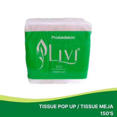 Jual Tissue Livi Eco Multipurpose Sheet Ply Tissue Pop Up Tissue