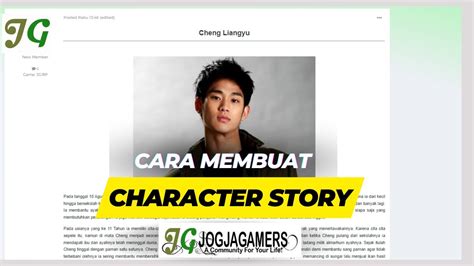 JGRP Cara Membuat Character Story Di JGRP Di Tahun 2023 1 YouTube