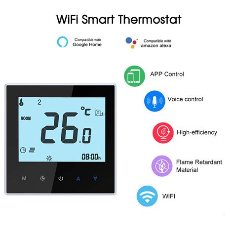 Умный WiFi термостат для нагрева воды цифровой контроль температуры ler ...