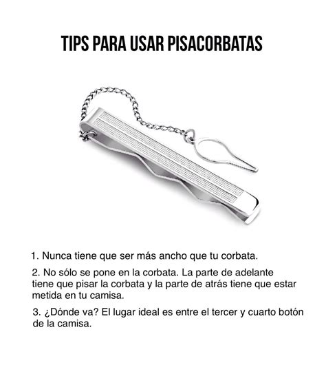 Tips para usar pisacorbatas Síguenos en Facebook t co