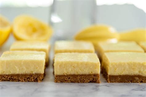 Easy No Bake Lemon Cheesecake Bars Traybakes And More