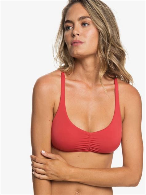 Softly Love Athletic Tri Bikini Top For Women Roxy