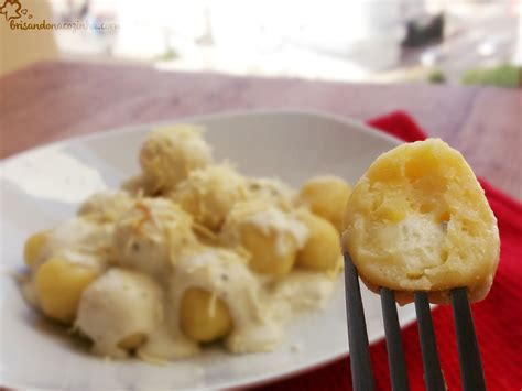 Brisando Na Cozinha Nhoque De Batata Doce Recheado Queijo E Molho