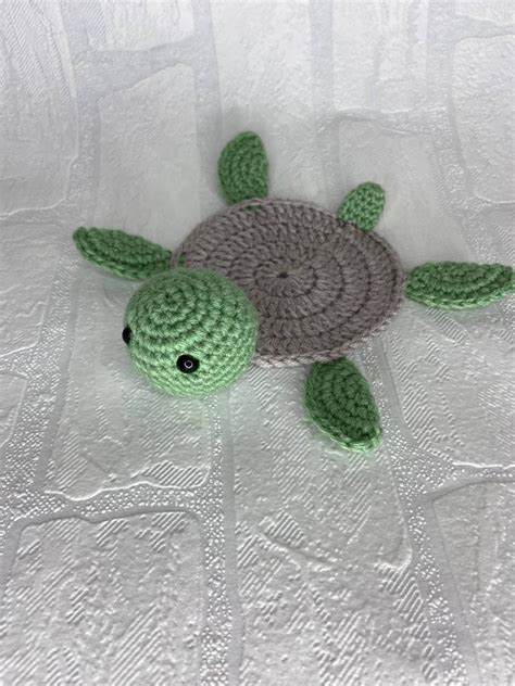 Crochet Turtle Coaster PDF PATTERN Crochet Pattern PDF - Etsy