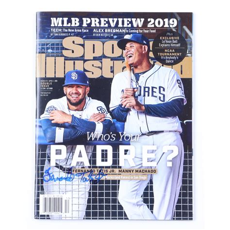 Fernando Tatis Jr Signed Sports Illustrated Magazine Jsa