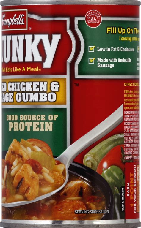 Campbells® Chunky® Chunky® Soup Chicken And Sausage Gumbo Planogram Right