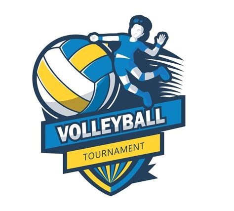 Illustration of Volleyball logo | Volleyball designs, Volleyball jersey ...