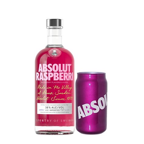 Absolut Vodka Raspberry 750 Ml REGALO Vaso Absolut Panuts