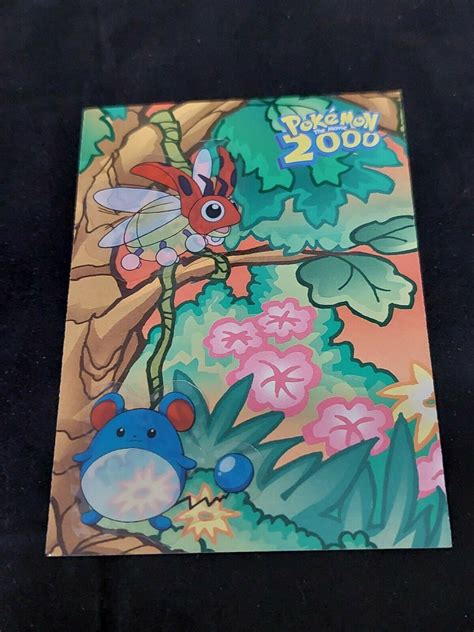 Mavin Topps Pokemon The Movie 2000 Sticker Card 7 Of 10 Ledyba