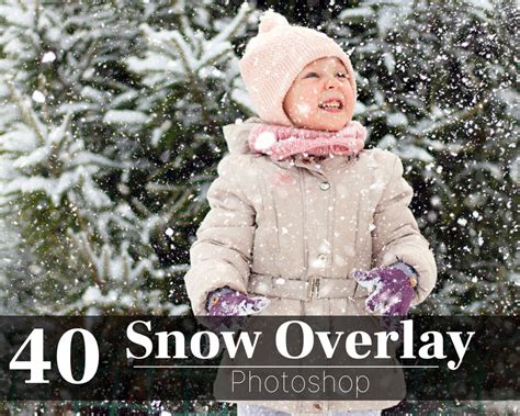 40 Snow Overlay, Snow Photoshop Overlays, Bokeh Snow Overlays, Winter Overlays, Realistic Snow ...