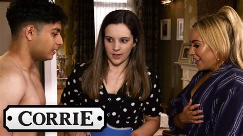 Amy Catches Aadi Half Naked Coronation Street Youtube