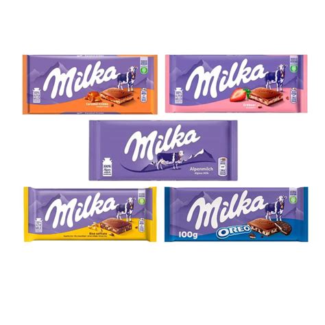 Barra Chocolate Milka Importado G Diversos Sabores Shopee Brasil