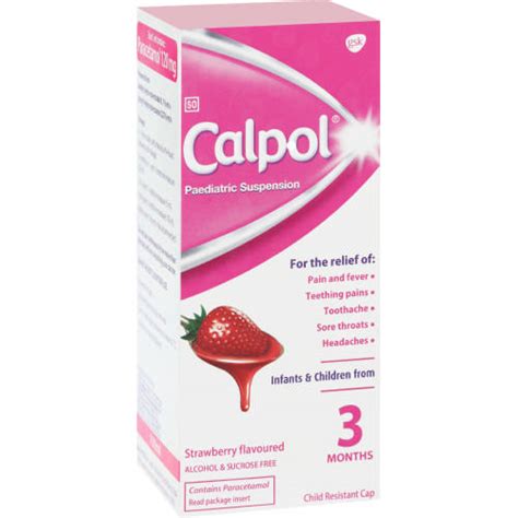 Calpol 100 ml Syrup - Sairene Pharmacy