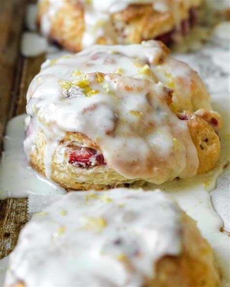 Mixed Berry Buttermilk Scones with Lemon Glaze - wild thistle kitchen