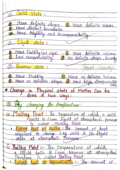 Solution Class Science Chapter Handwritten Notes Studypool